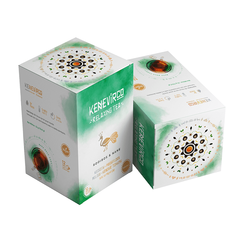 KenevirCo Yeşil Rooibos Naneli Kenevir Tohumu Çayı 24 g x 20 Adet