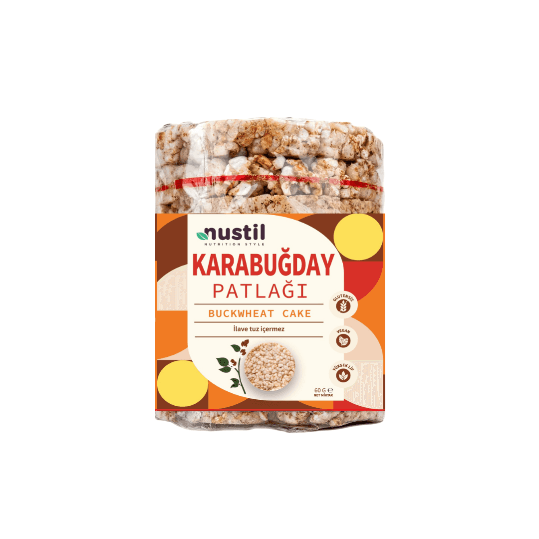 Nustil Glutensiz Karabuğday Patlağı 60 g x 12 Adet