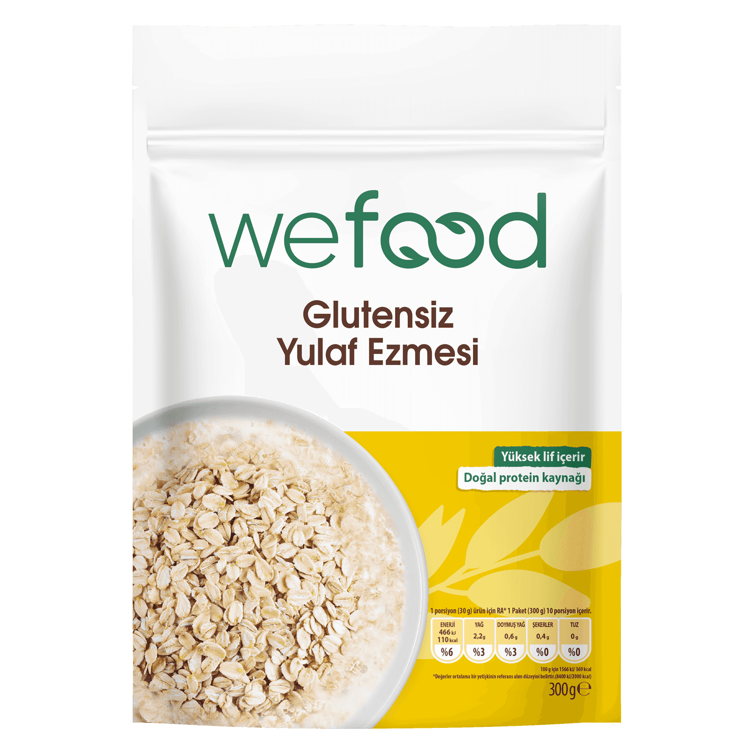 Wefood Glutensiz Yulaf Ezmesi 300 g