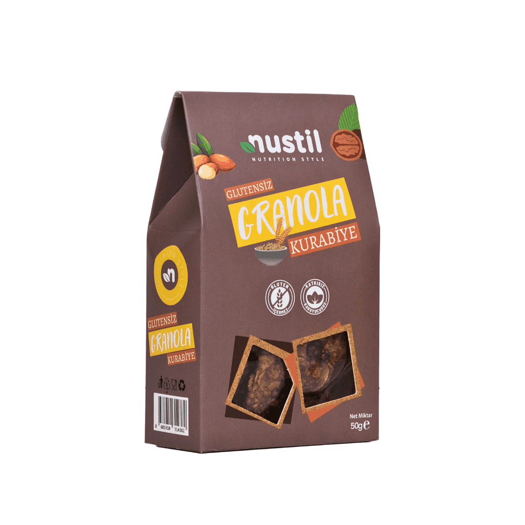 Nustil Glutensiz Granola Kurabiye 50 g x 8 Adet